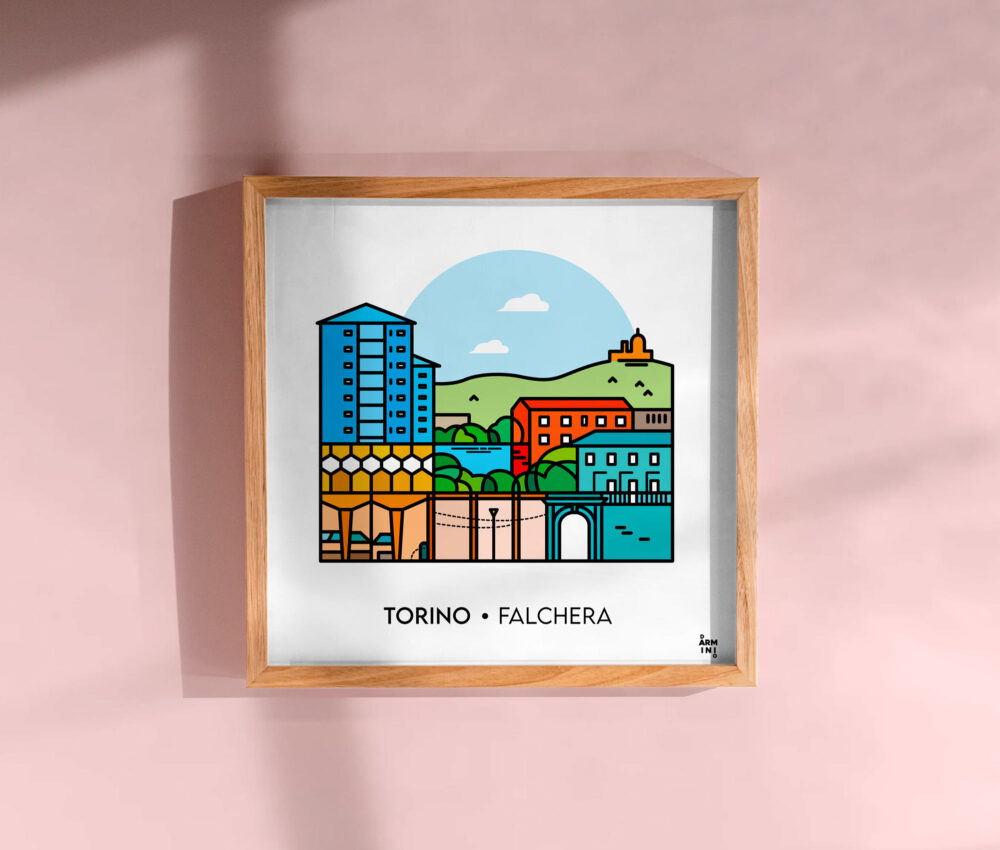 Illustrazione Torino realizzata da Davide Arminio